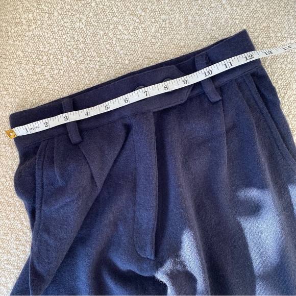 NWT NakedCashmere Hudson Wide Leg Cashmere Trousers 'Midnight' Size S - Picture 8 of 16